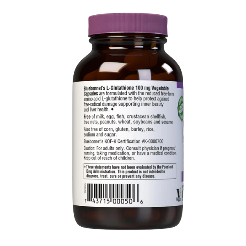 Bluebonnet - L-Glutathione 100 mg - 60 capsules