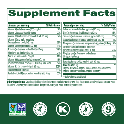 Megafood - Kids One Daily - Daily Multivitamin - 60 tablets