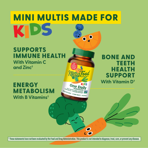 Megafood - Kids One Daily - Daily Multivitamin - 60 tablets