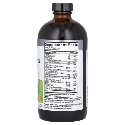 Nature's Answer - Liquid Vitamin B-Complex (Tangerine Flavor) - 16 Fl oz