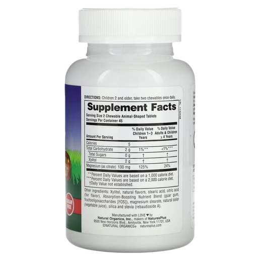 NaturesPlus - Mag Kidz (Cherry Flavored) - 90 tablets