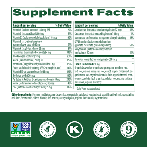 Megafood - Men's One Daily Multivitamins - 30 tablets