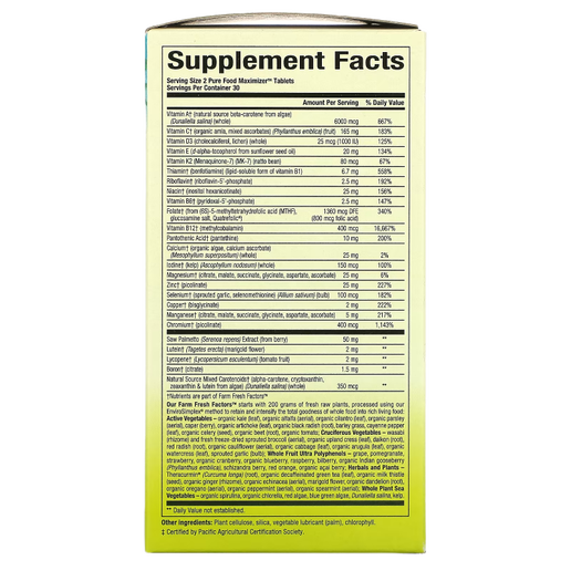 Natural Factors - (Whole Earth & Sea) - Men's 50+ Once a day Multivitamin - 60 VCaps