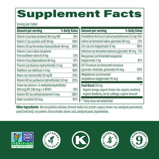 Megafood - Men's 55 + Daily Multivitamin - 60 tablets