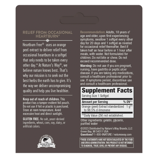 Nature’s Way - Heartburn Free with ROH10 - 10 Soft-gels
