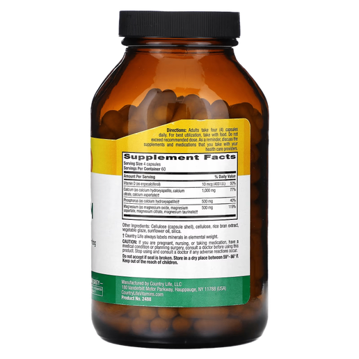 Country Life - Target-Mins Calcium Magnesium w/Vitamin D - 240 capsules