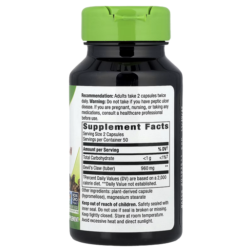 Nature's Way - Devil's Claw Secondary Root - 100 Capsules