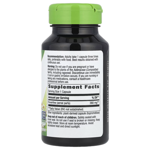 Nature's Way - Feverfew Herb - 100 Capsules
