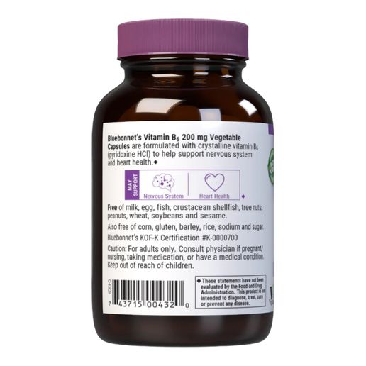 Bluebonnet - Vitamin B-6 200 mg - 90 capsules