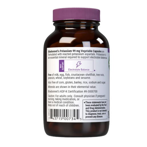 Bluebonnet - Potassium 99 mg - 90 capsules