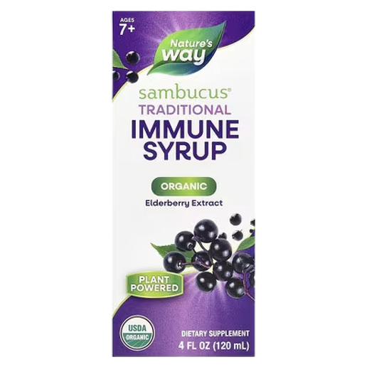 Nature’s Way - Sambucus Traditional immune Syrup Extract (Elderberry) 4 fl Oz