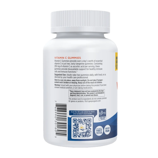 Nordic Naturals - Vitamin C Gummies (Tart Tangerine Flavor) - 120 gummies