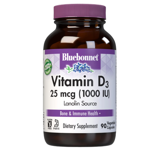 Bluebonnet - Vitamin D3 25 mcg - 90 Capsules