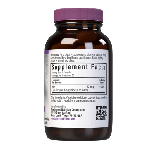 Bluebonnet - Extra Strength Chelated Iron 27mg - 90 capsules