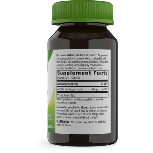 Nature's Way Zinc Chelate - 100 Capsules
