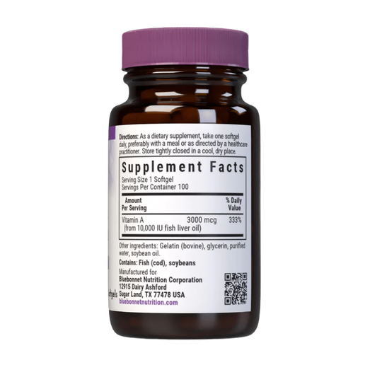 Bluebonnet - Vitamin A 3000 mcg - 100 softgels