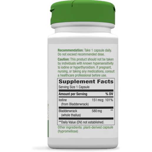Nature's Way Bladderwrack Whole Thallus - 100 Capsules