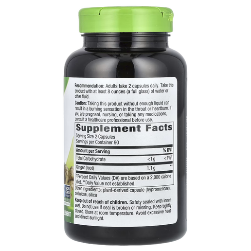 Nature's Way - Ginger Root - 180 Capsules