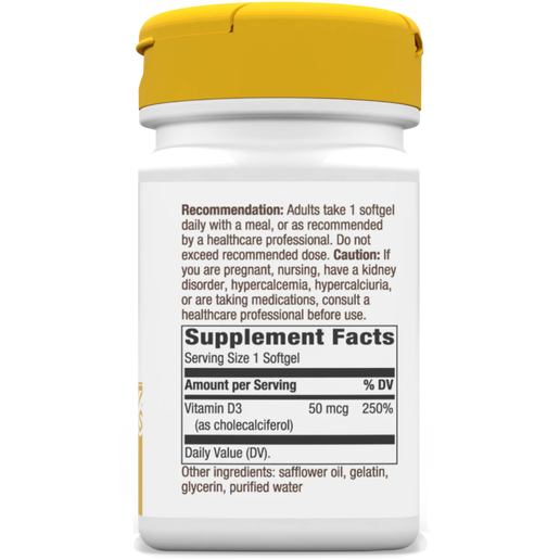 Nature's Way - Vitamin D3 2000 IU - 120 Soft gels