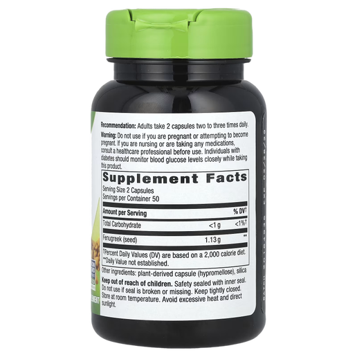Nature's Way - Fenugreek Seed - 100 capsules