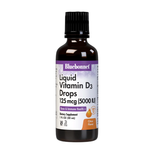 Bluebonnet - Liquid Vitamin D3 Drops 125 mcg (Citrus Flavor) - 1 fl oz