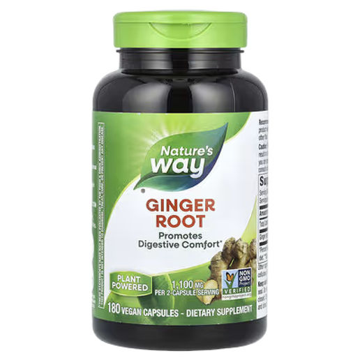 Nature's Way - Ginger Root - 180 Capsules