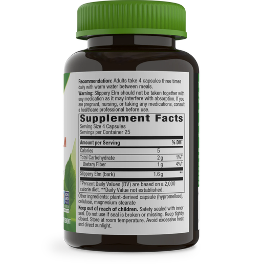 Nature's Way - Slippery Elm Bark - 100 Capsules