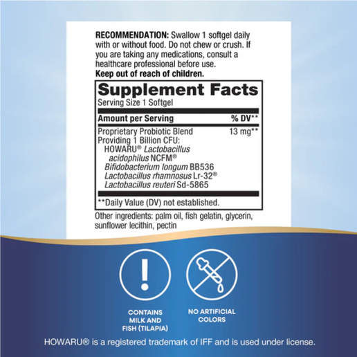 Nature’s Way - Primadophilus® Reuteri Pearls 1billion - 60 Softgels (non refrigerated)