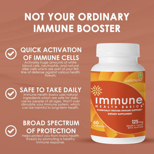Immune Health Basics - Beta Glucan 125mg - 60 Capsules