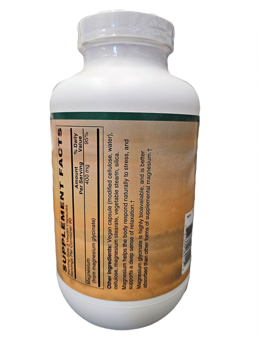 Akron Nutrition Center - Magnesium Glycinate 400mg - 270 Vcaps