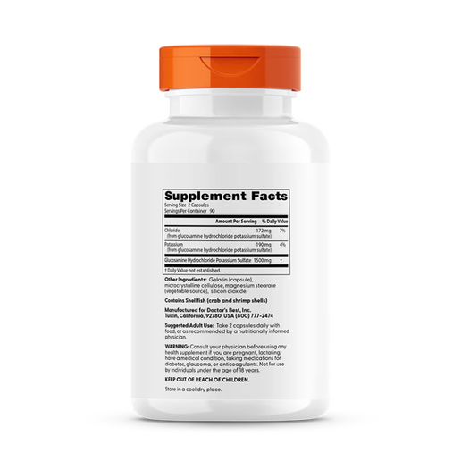 Doctor's Best - Glucosamine - 180 capsules