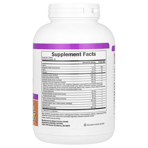 Natural Factors - OsteoMove Joint Care - 240 Tablets