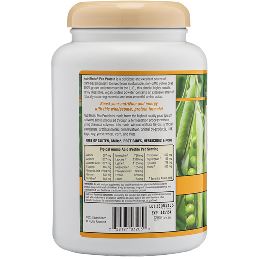 Nutribiotic - Pea Protein (Vanilla) - 21.16 oz