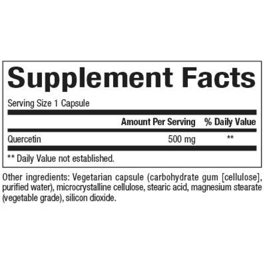 Natural Factors - Quercetin - 500mg - 60 Capsules