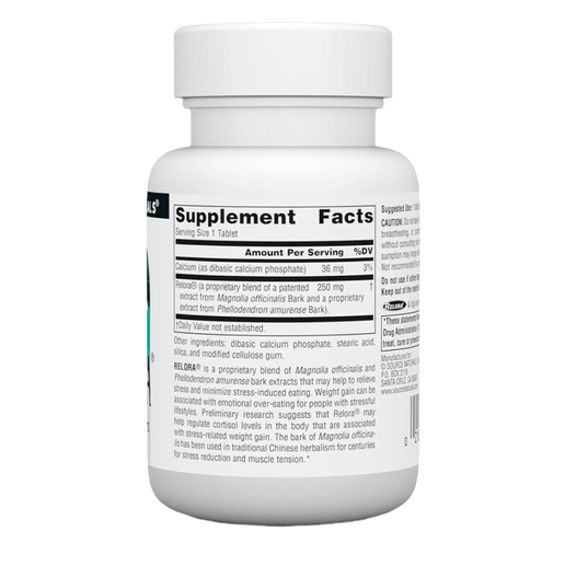 Source Naturals - Relora 250 mg Tablets - 45 Tablets