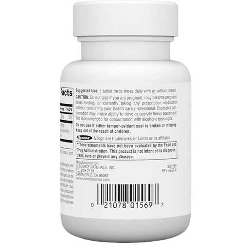 Source Naturals - Relora 250 mg Tablets - 45 Tablets