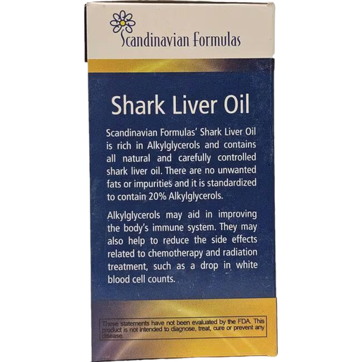 Scandinavian Formulas - Shark Liver Oil Immune Boost - 120 gel caps