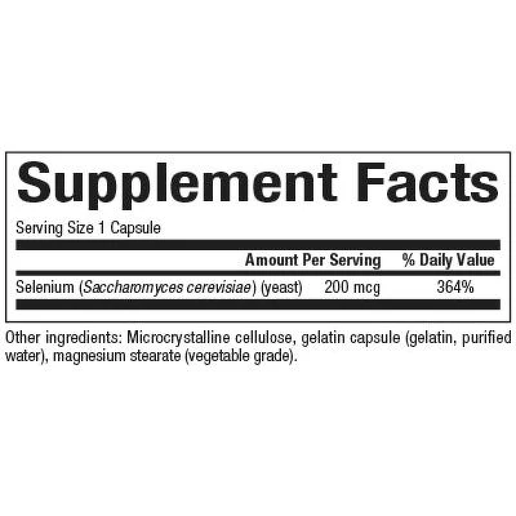 Natural Factors SelenoExcell Selenium - 200mcg - 90 capsules
