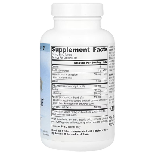 Source Naturals - Serene Science®, Theanine Serene® With Relora - 120 Tablets
