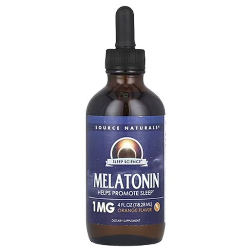 Source Naturals - Sleep Science®- Melatonin (Orange) - 1 mg 4 Fl oz