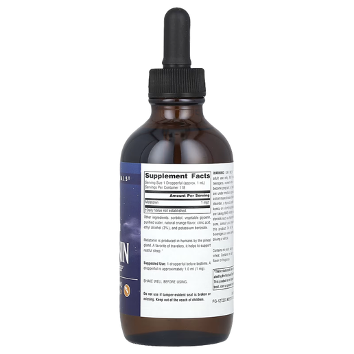 Source Naturals - Sleep Science®- Melatonin (Orange) - 1 mg 4 Fl oz