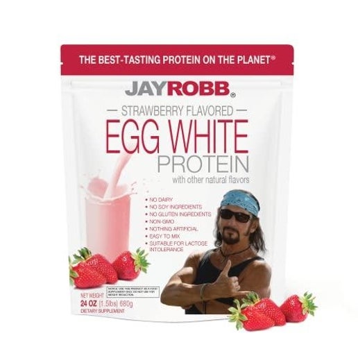 Jay Robb - Egg White Protein Powder (Strawberry) - 24 oz