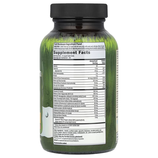 Irwin Naturals - Testosterone-Extra Fat Burner - 60 liquid soft gels