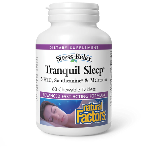 Natural Factors - Stress-Relax Tranquil Sleep - 60 Chewable Tablets