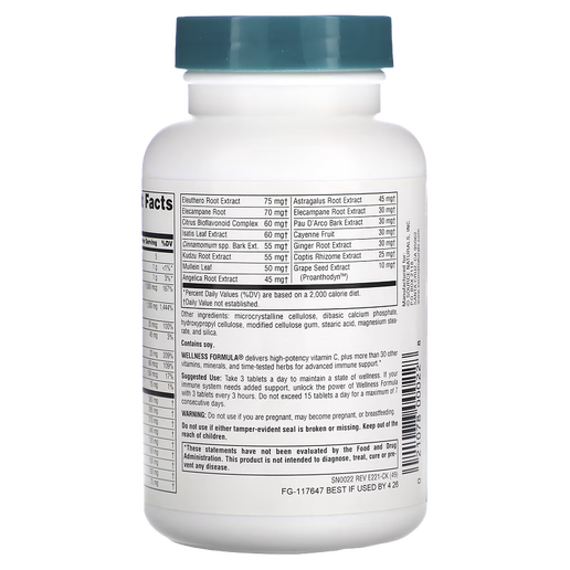 Sources Naturals - Wellness Formula, Advanced Immune Support - 90 Tablets