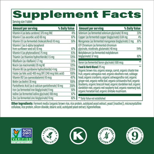 MegaFood - Women's One Daily Multivitamin - 30 tablets