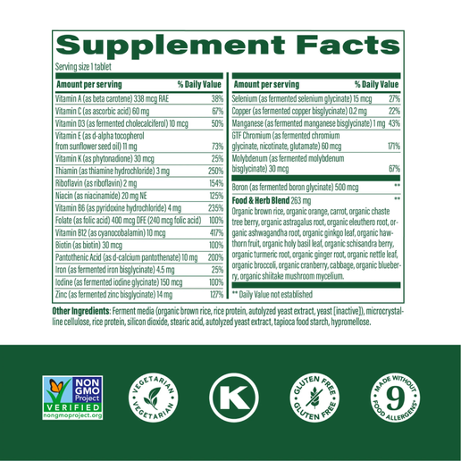 MegaFood - Women's One Daily Multivitamin - 60 tablets