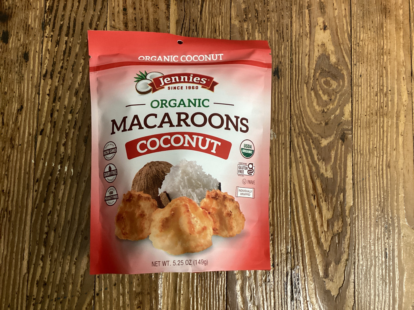 Jennies organic coconut macaroons 5.25oz