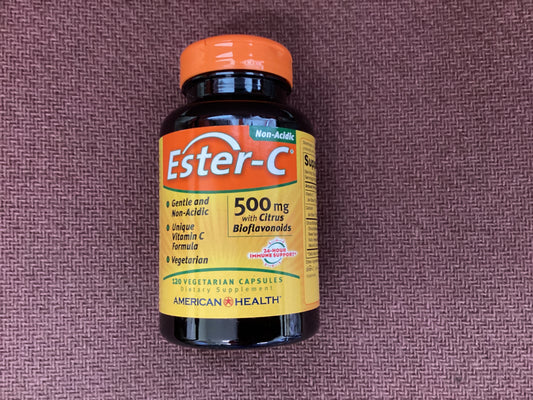 American Health Ester C with citrus Bioflavonoids 500mg 120 Veg. caps.