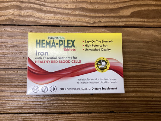 NaturesPlus - Hema-Plex Iron - 30 Slow-Release Tablets